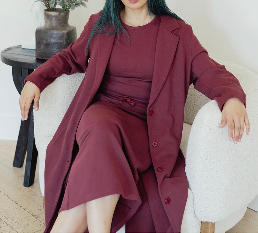 Bordeaux Midi Skirt