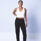 The Jogger Dress pants as crafted with hand-picked lightweight woven viscose fabric. Features deep pockets, button closure and pleats. Sizes XS-XL available.