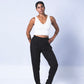 The Jogger Dress pants as crafted with hand-picked lightweight woven viscose fabric. Features deep pockets, button closure and pleats. Sizes XS-XL available.