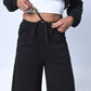 Crop Colette Pants Model showing drawstring front of pants