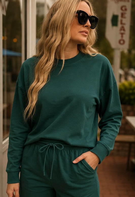 Emerald Crewneck Sweater