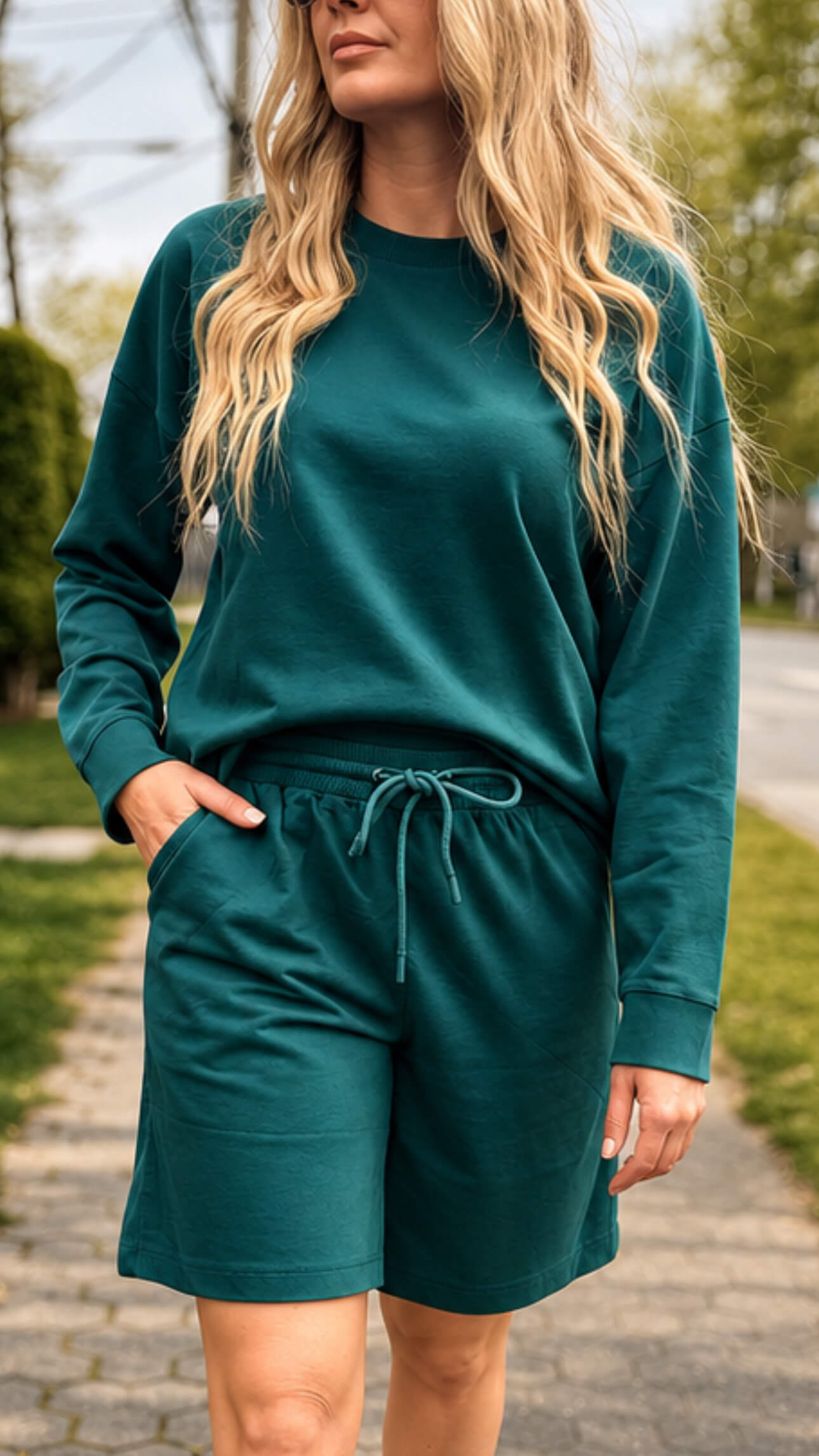 Emerald Crewneck Sweater